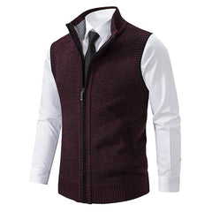 Brendan - Zeitlose Strickjacke in Rot