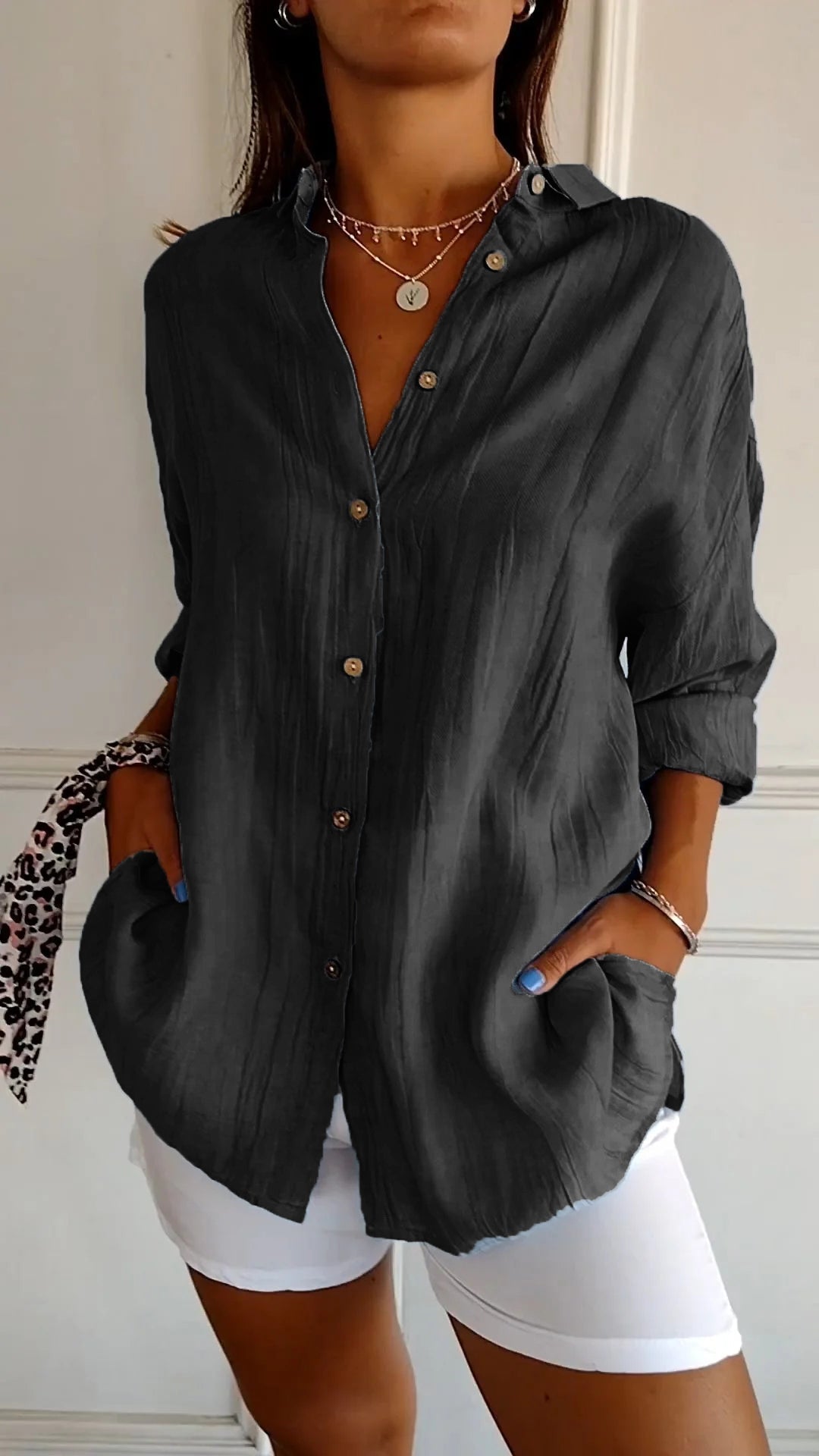 Tallulah - Damen Sommer Hemd | Langarm