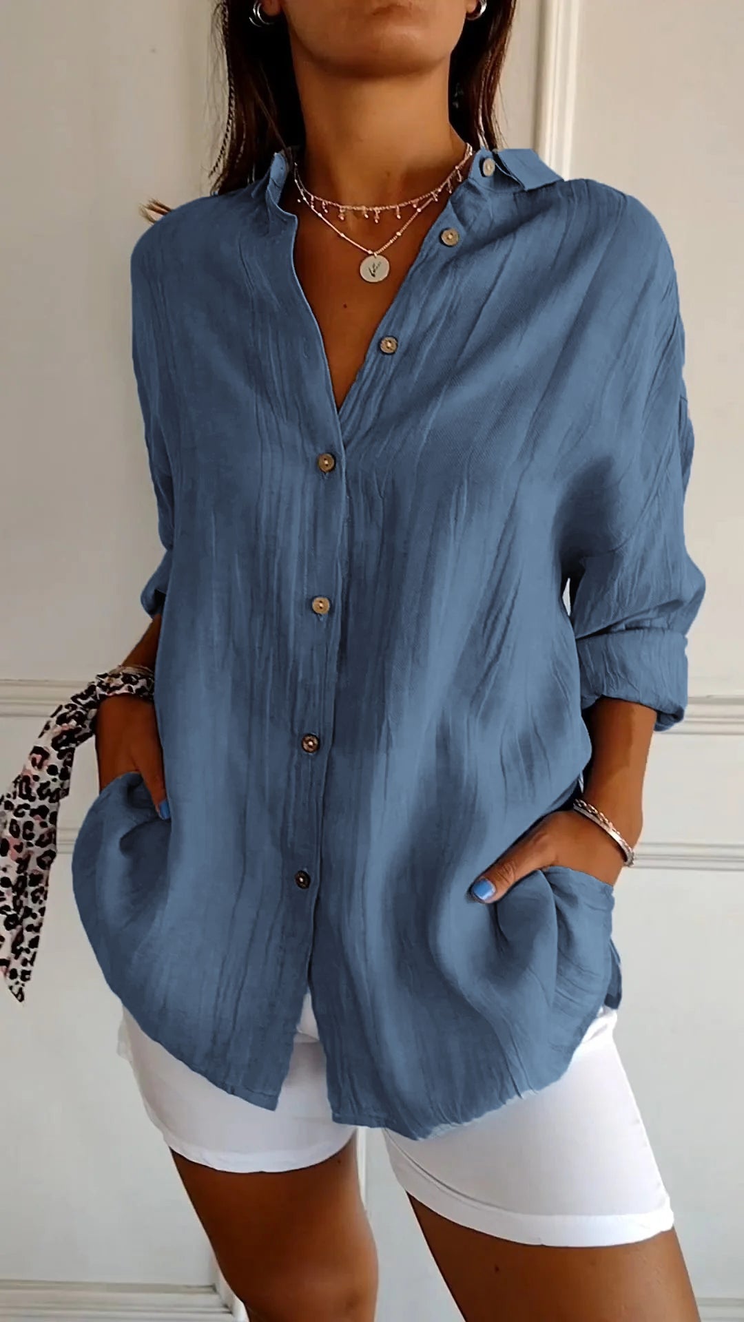 Tallulah - Damen Sommer Hemd | Langarm