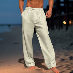 Jürgen | Herren Lockere Hose mit Kordelzug in Khaki