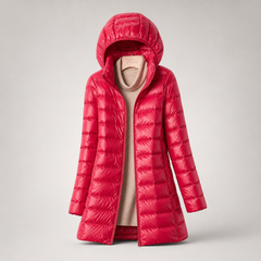 Julia | Damen Leichte Ultraleichte Daunenjacke in Rot