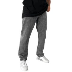 Kai | Herren Lockere Straight-Leg Jeans in Grau