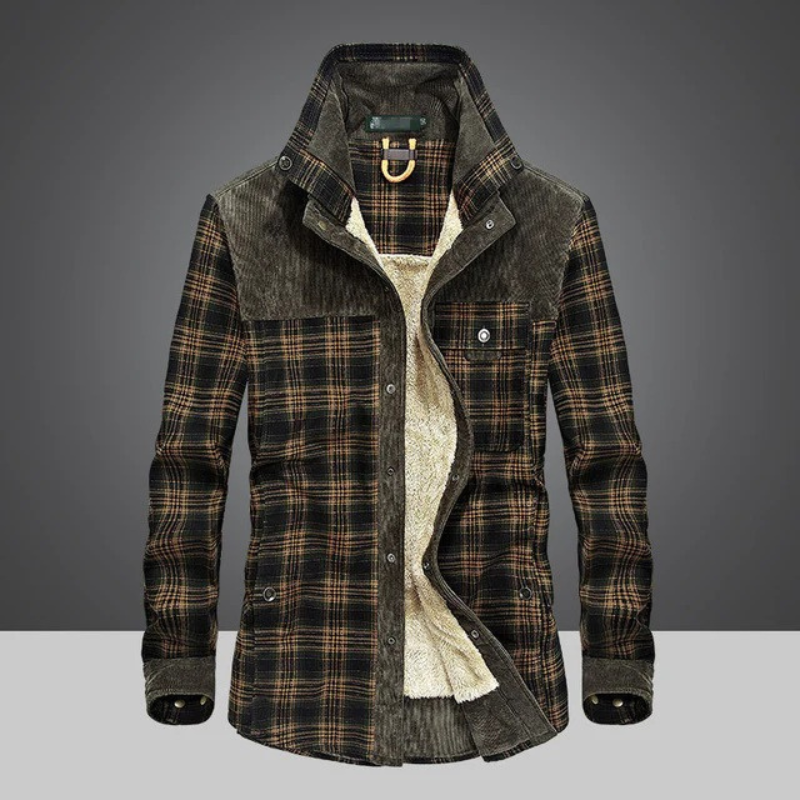 Karierte Vintage-Jacke für Herren | Winter