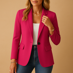 Karina | Damen Einreiher Blazer in Rosa