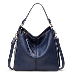Klassisch elegante Damenhandtasche | Groß in Blau