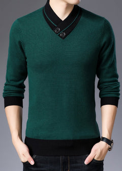 Klassisch eleganter Pullover - Marky in Dunkelgrün
