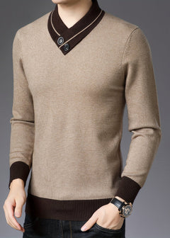 Klassisch eleganter Pullover - Marky in Beige