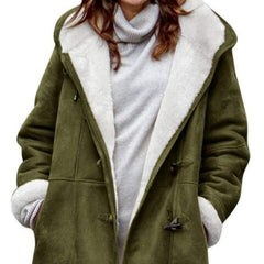 Klassische, bequeme Winterjacke - Larissa in Armeegrün