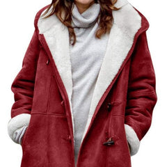Klassische, bequeme Winterjacke - Larissa in Rot
