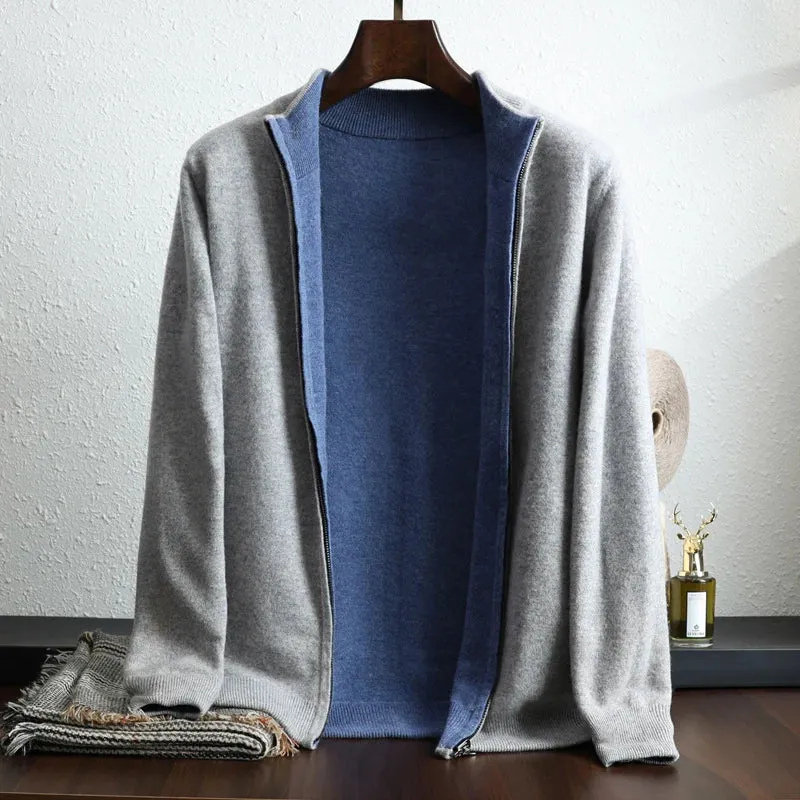 Klassische Herrenjacke mit Reißverschluss | Herbst