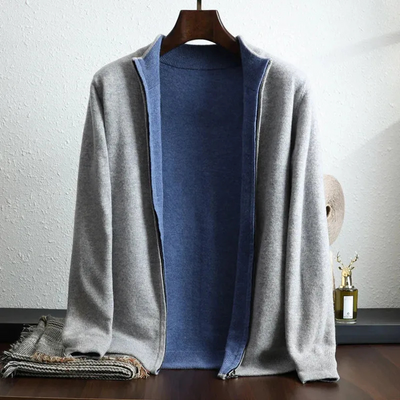 Klassische Herrenjacke mit Reißverschluss | Herbst