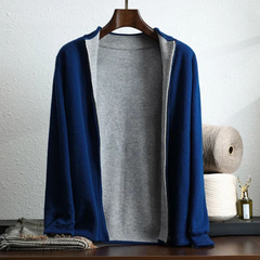 Klassische Herrenjacke mit Reißverschluss | Herbst in Marineblau