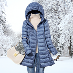 Klassische warme Winterjacke - Veronika in Blau
