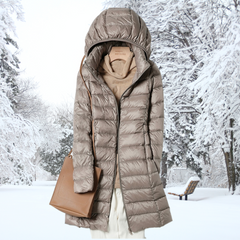 Klassische warme Winterjacke - Veronika in Khaki