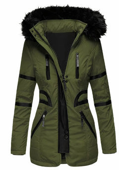 Klassische wind- und wasserdichte Jacke für Frauen - Gitta in Grün