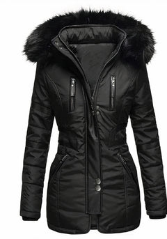Klassische wind- und wasserdichte Jacke für Frauen - Gitta in Schwarz