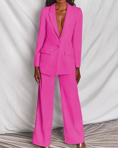 Klassischer Blazer und Hosenanzug für Damen | Moderne in Rosa