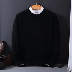 Klassischer warmer Winterpullover - Philipp in Schwarz