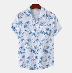 Klassisches hawaiianisches Hemd - Henry in Blau