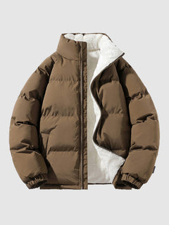 Konrad | Herren Gefütterte Pufferjacke Leicht in Braun