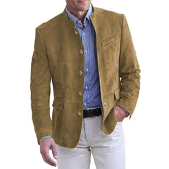 Konrad | Herren klassische Jacke mit Knopfverschluss in Khaki