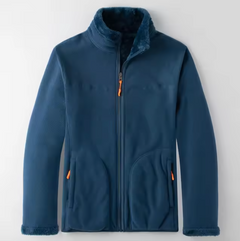 Warme Damen-Fleecejacke - Kira in Blau – Männer