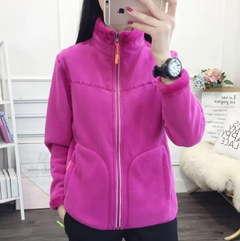 Warme Damen-Fleecejacke - Kira in Fuchsia – Frauen