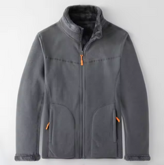 Warme Damen-Fleecejacke - Kira in Grau - Männer