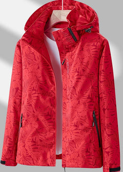 Lässige Jacke mit Kapuze - Jasmina in Rot