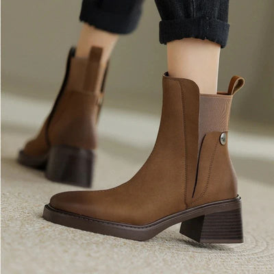 Lässige Lederstiefeletten für Frauen - Astoria
