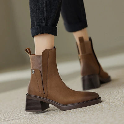 Lässige Lederstiefeletten für Frauen - Astoria