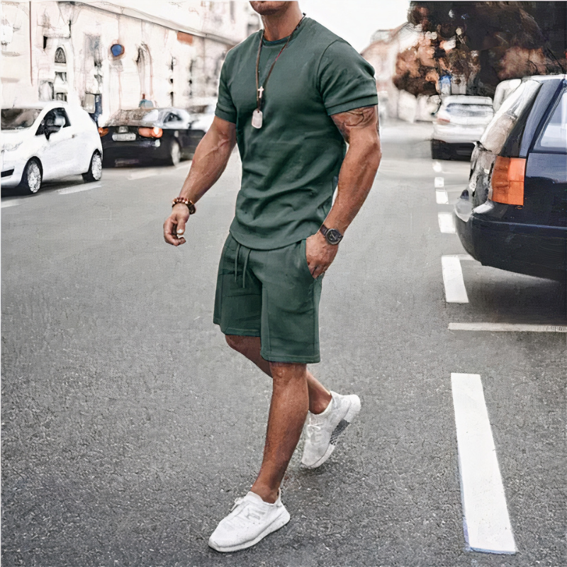 Lässige Shorts und T-Shirt für Herren | Kurzer hose