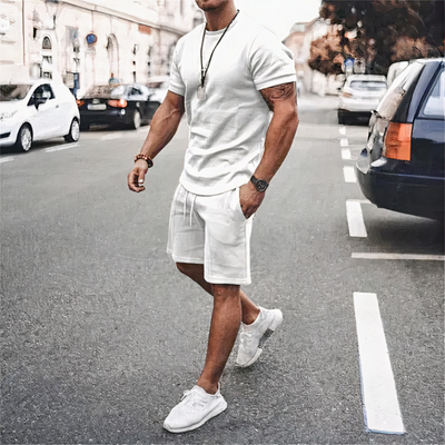 Lässige Shorts und T-Shirt für Herren | Kurzer hose