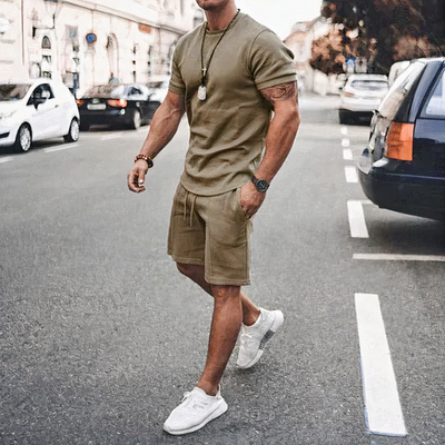 Lässige Shorts und T-Shirt für Herren | Kurzer hose
