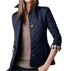 Lässige Winterjacke für Frauen - Emilia in Blau