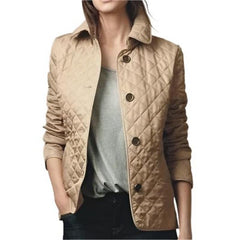 Lässige Winterjacke für Frauen - Emilia in Khaki