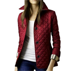 Lässige Winterjacke für Frauen - Emilia in Rot