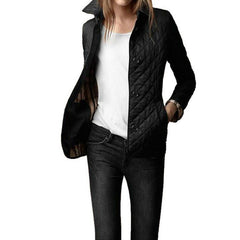 Lässige Winterjacke für Frauen - Emilia in Schwarz