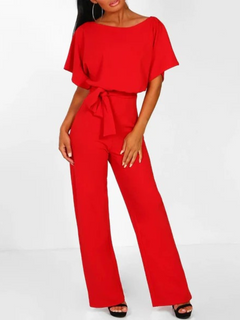 Lässiger Damen-Jumpsuit | Elegant in Rot