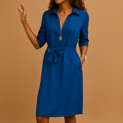 Lässiges Arbeitshemdkleid für Damen | Mini