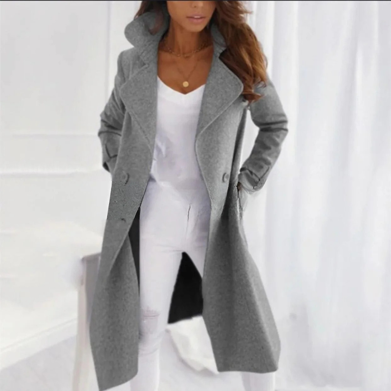 Langer Wintermantel für Damen | Warme
