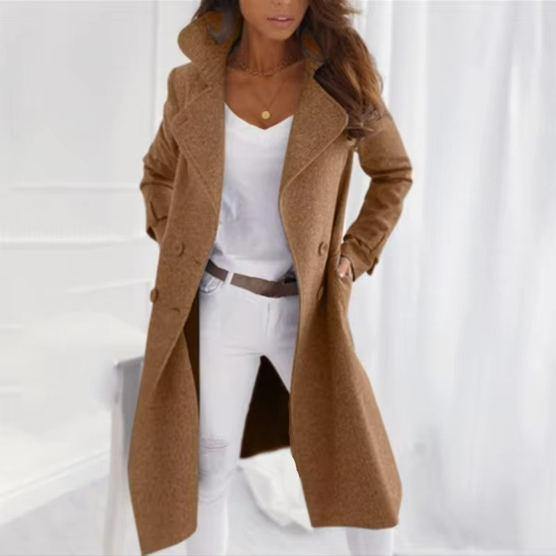Langer Wintermantel für Damen | Warme