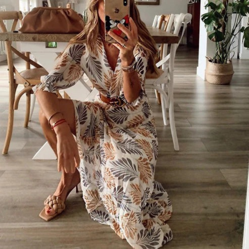 Langes böhmisches Kleid für Damen | Maxi
