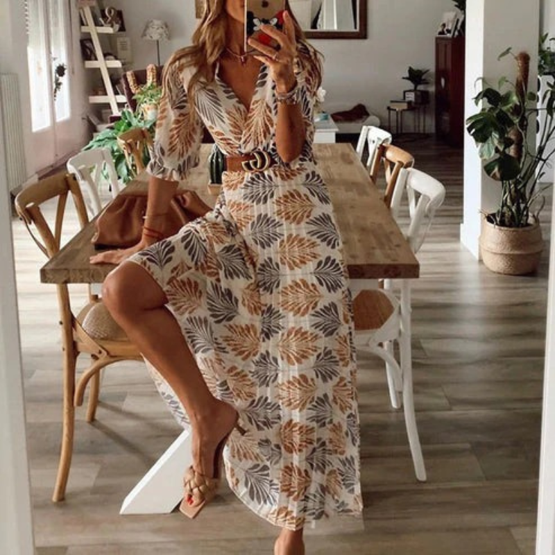 Langes böhmisches Kleid für Damen | Maxi