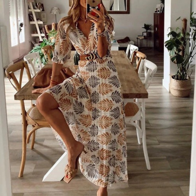Langes böhmisches Kleid für Damen | Maxi
