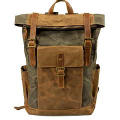 Wiley - Vintage-Rucksack - Praktische Taschen in Grüne Armee