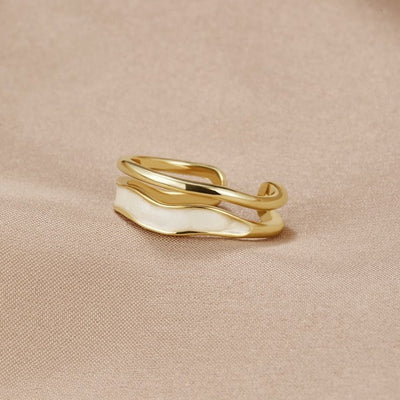 Mehrschichtiges Goldenes Sahara-Stapelring