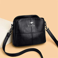 Marieke | Damen Geräumige Elegante Ledertasche in Schwarz