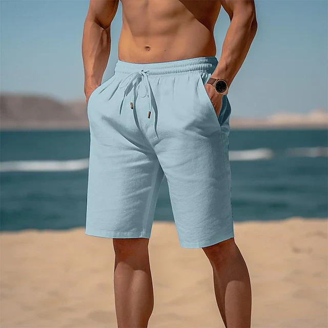 Stylische Leinenshorts für Männer - Gustavus