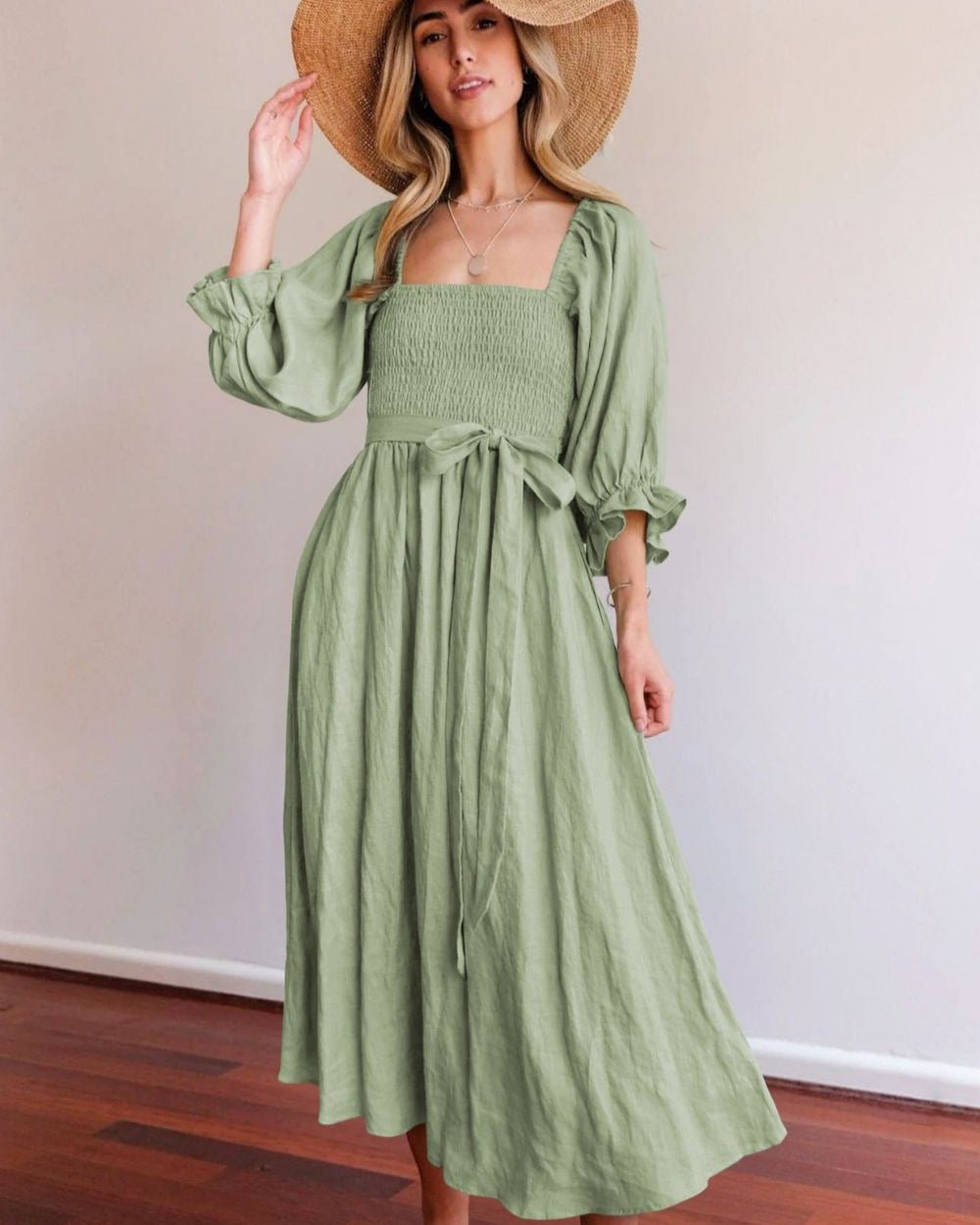 Luftiges Sommer Midikleid für Damen